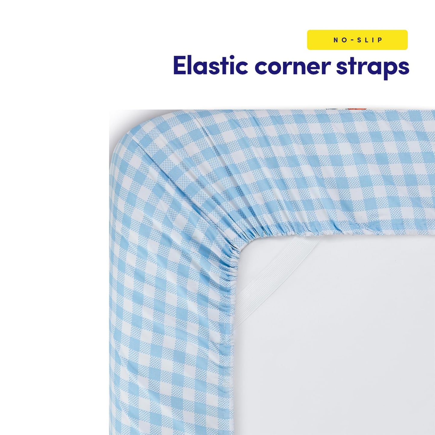 1500 Supreme Kids Bed Sheet Collection - Fun Colorful and Comfortable Boys and Girls Toddler Sheet Sets - Deep Pocket Wrinkle Free Soft and Cozy Bedding - Twin XL, Blue Gingham