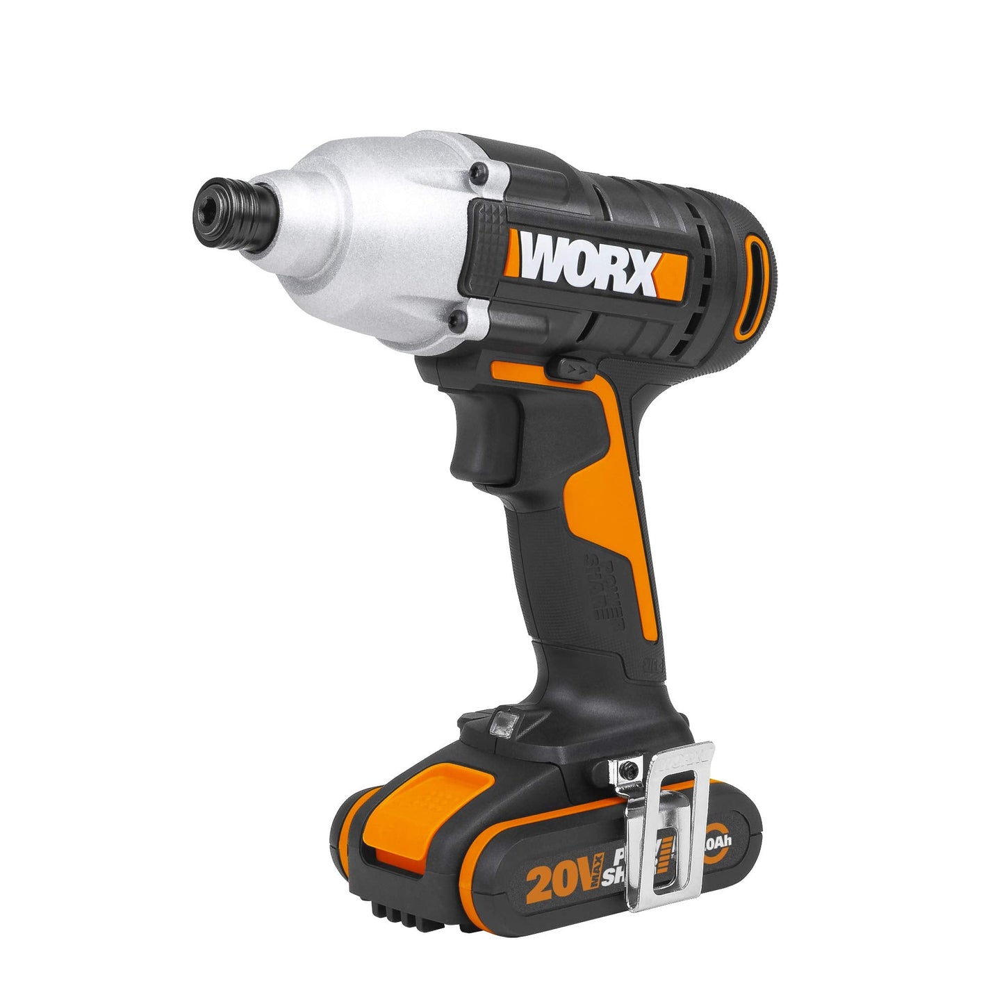 WORX WX291 Cordless Impact Driver with 2.0 Ah Battery, Black, 18V (20V Max)