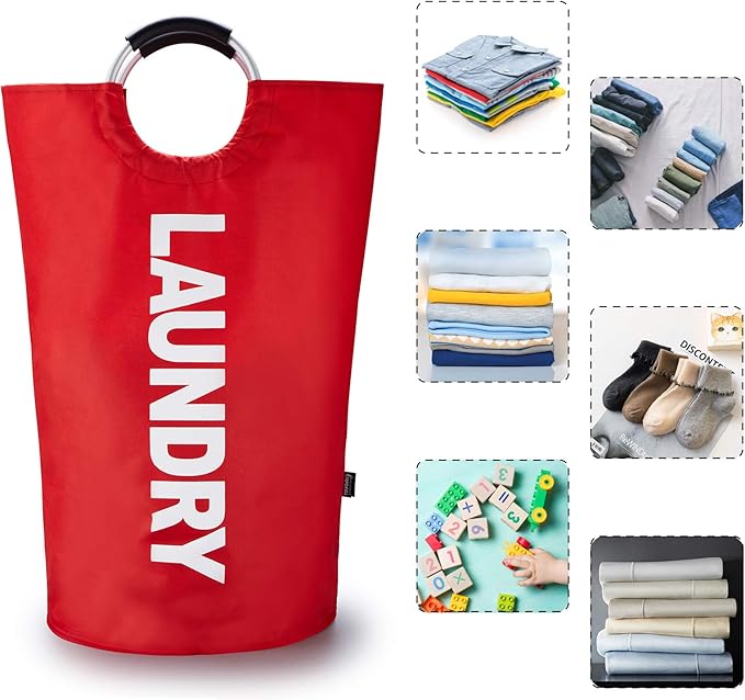 Caroeas 90L Laundry Basket, Waterproof Laundry Hamper, Laundry Bag