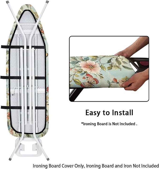 Butterfly Flower Iron Board Cover