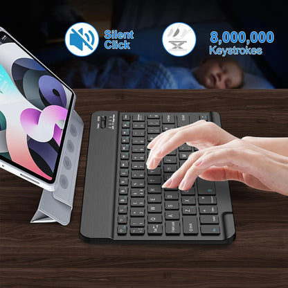 NOOX Bluetooth Keyboard for iPad 10th Generation, iPad Pro 13/12/11/10/9/8/7 inch, iPad Air 13/11th Gen, iPad mini, Tablets, etc. - Slim Wireless Portable Travel Office Computer Accessories