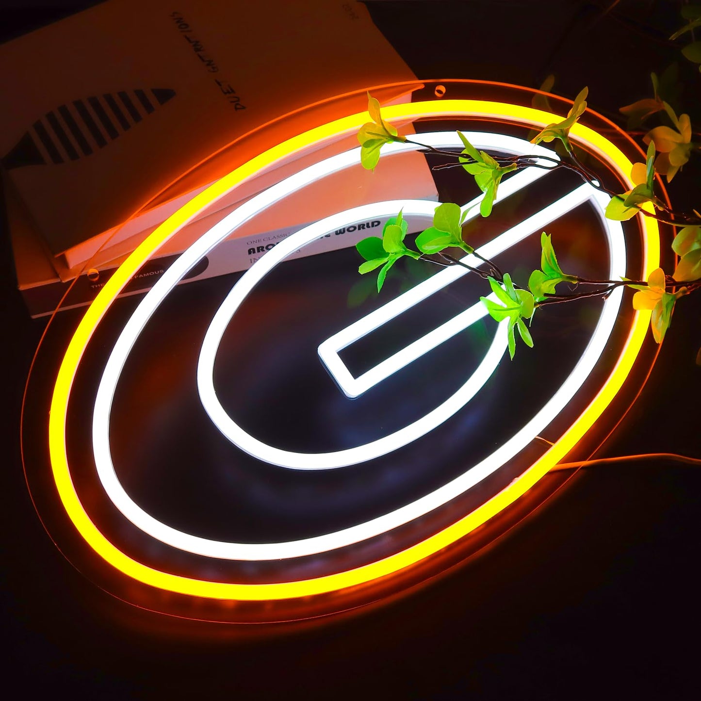 BNBIDEN Packers Football Neon Signs Led Sign for Wall Decor Rugby Team Light Up Sign Suitable for Man Cave Office Bar Pub Wall Art Gifts for Teen Boys