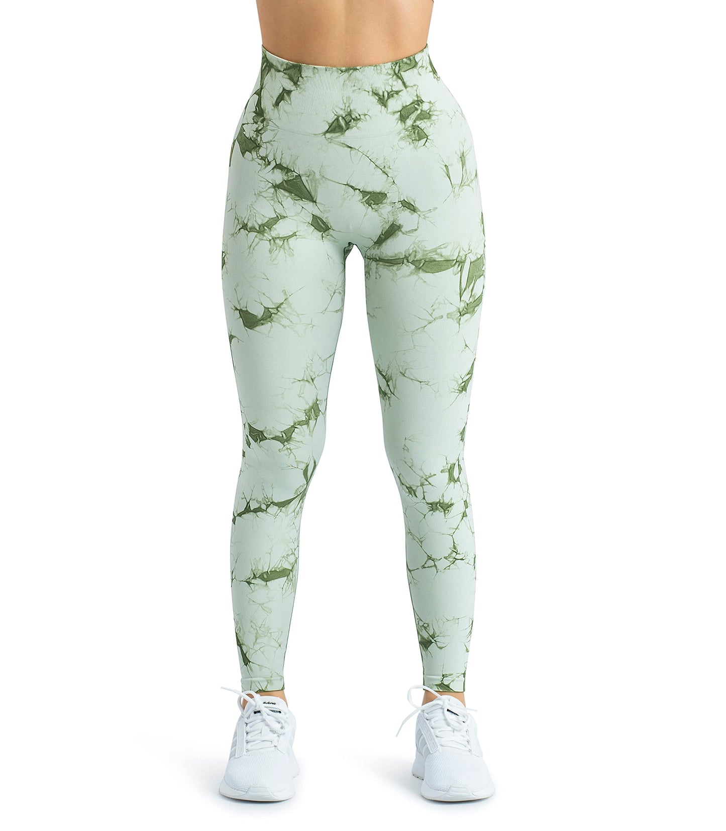 A AGROSTE Women Seamless Workout Leggings with Pockets Scrunch Butt Lifting Gym Leggings High Waisted Yoga Pants