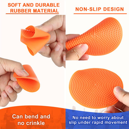 TuXHui Poly Spots 4 inch Flat Cones Spot Markers for Gym/PE Training, Dance, 24 Pcs Non-Slip Rubber Floor Dots Flat Disc Markers for Soccer Basketball Sports Agility Drills, Classroom Activities