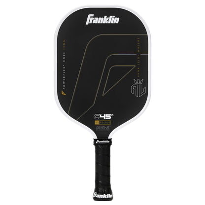 Franklin Sports PRO Pickleball Paddles – C45 Carbon Fiber Series - Official USAP + UPA Approved Pickleball Paddle - Aurelius 16mm Polymer Core - Official Shape of Anna Leigh Waters - Black/White