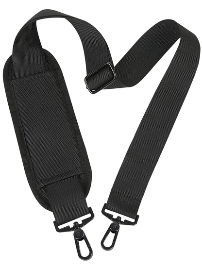 Taygeer Shoulder Strap, 52" Universal Replacement Laptop Shoulder Strap Luggage Duffel Bag Strap Adjustable Comfortable Belt with Metal Hooks for Briefcase Computer Messenger Bag Laptop Case, Black