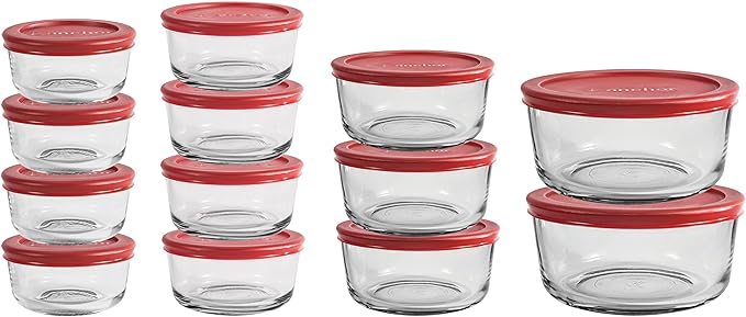 Anchor Hocking 26 Piece Glass Storage Containers