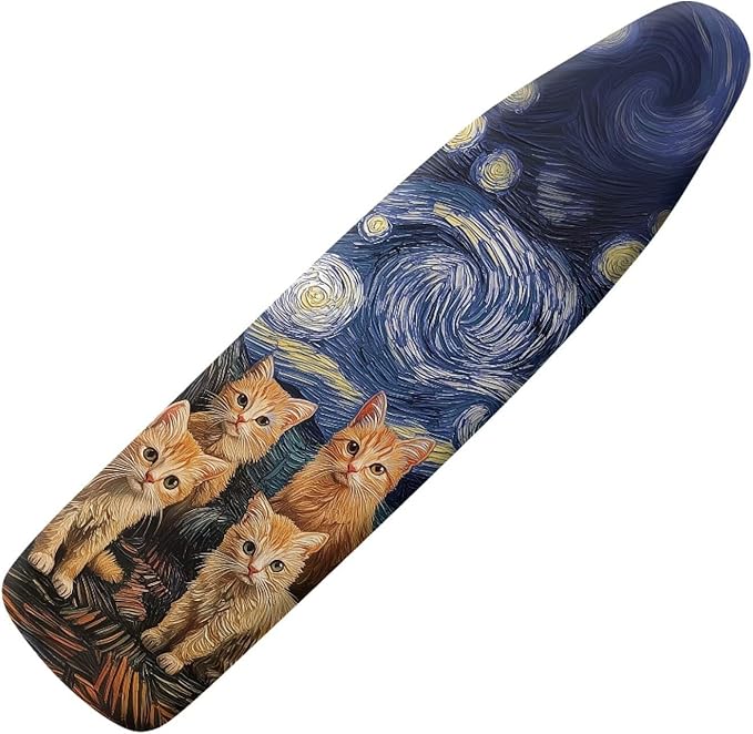 Cats Starry Sky Ironing Board Cover and Pad Table Top Ironing Board Cover