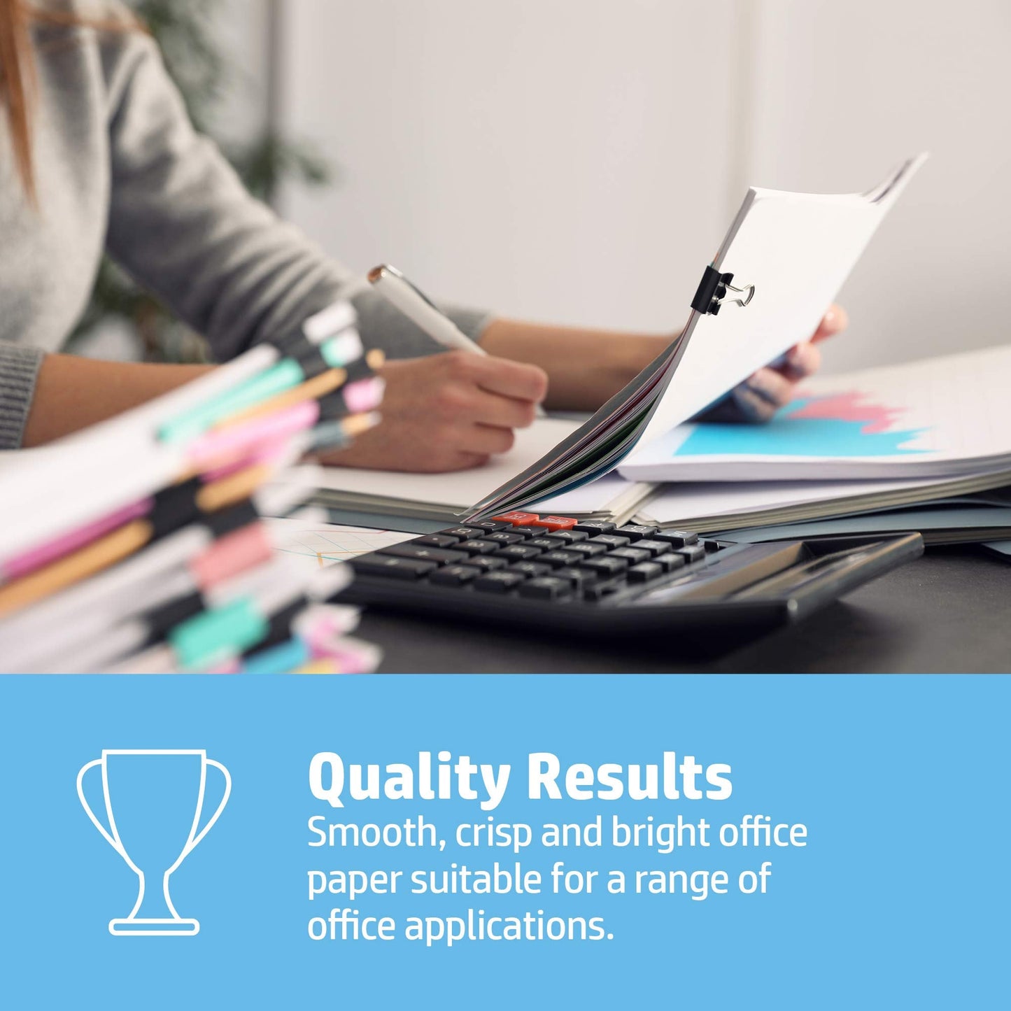 HP Office A4 80gsm White Office Copier Paper (1 Box Contains Five Reams of 500 Sheets)