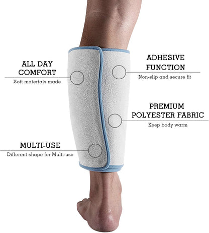 Remedic Soft Wrap Bandage for Hot & Cold Packs – Adjustable Fabric Support for Neck, Head & Joints – Comfortable, Quiet Hold Without Harsh Fasteners – Washable & Reusable