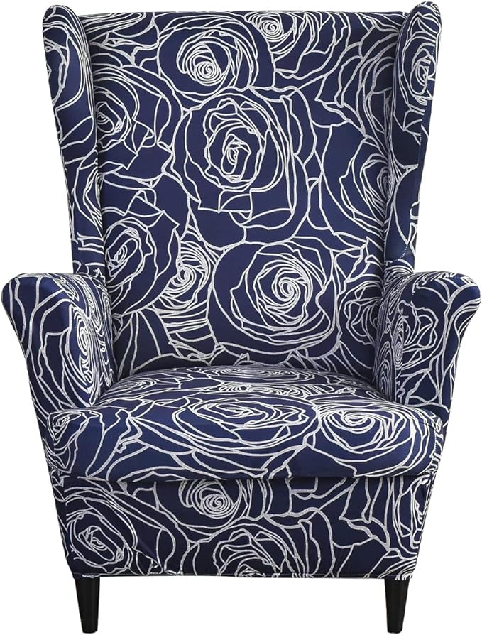 KRFOONN Wingback Chair Covers Slipcovers 2 Piece Stretch Wing Chair Covers