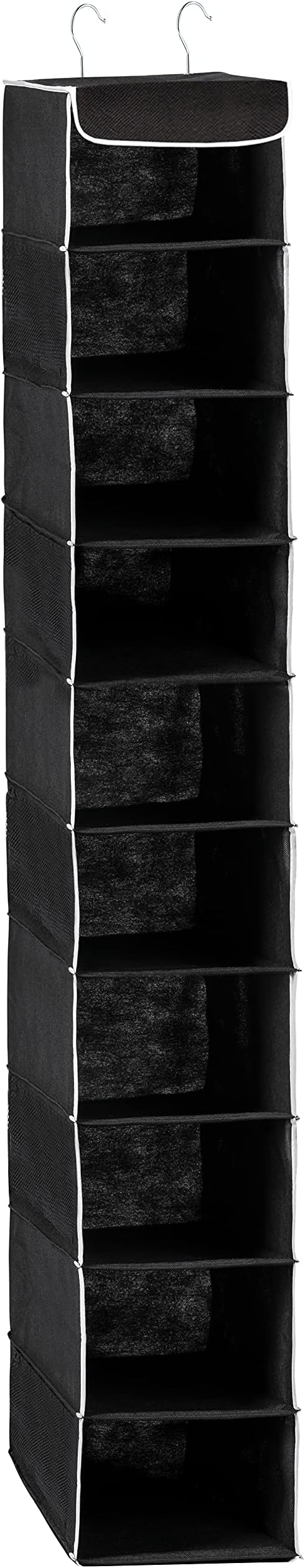 ZOBER Hanging Closet Organizer, 10-Shelf