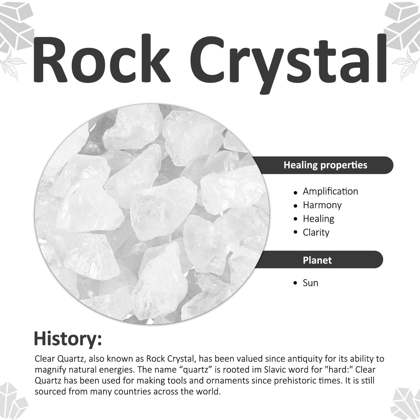 Amogeeli Natural Raw Rock Crystal Geode Cluster Specimen Office Home Decor, Mineral Stone for Collection