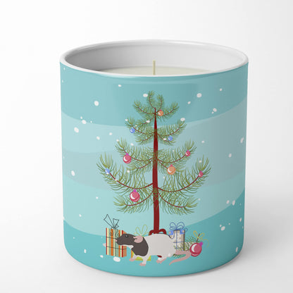 Caroline's Treasures CK4471CDL Dumbo Rat Merry Christmas 10 oz Decorative Soy Candle Nature Soy Wax Essential Oil Home Decor Ideal for Bedroom Kitchen Bath Office Gift, 10 oz