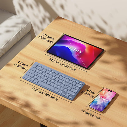 OMOTON Bluetooth Keyboard Compatible with iPad 10th Generation, iPad 10.2 (9th/8th/7th), iPad Pro 13/12.9/11 inch, iPad Air/Mini and More iOS Devices, White