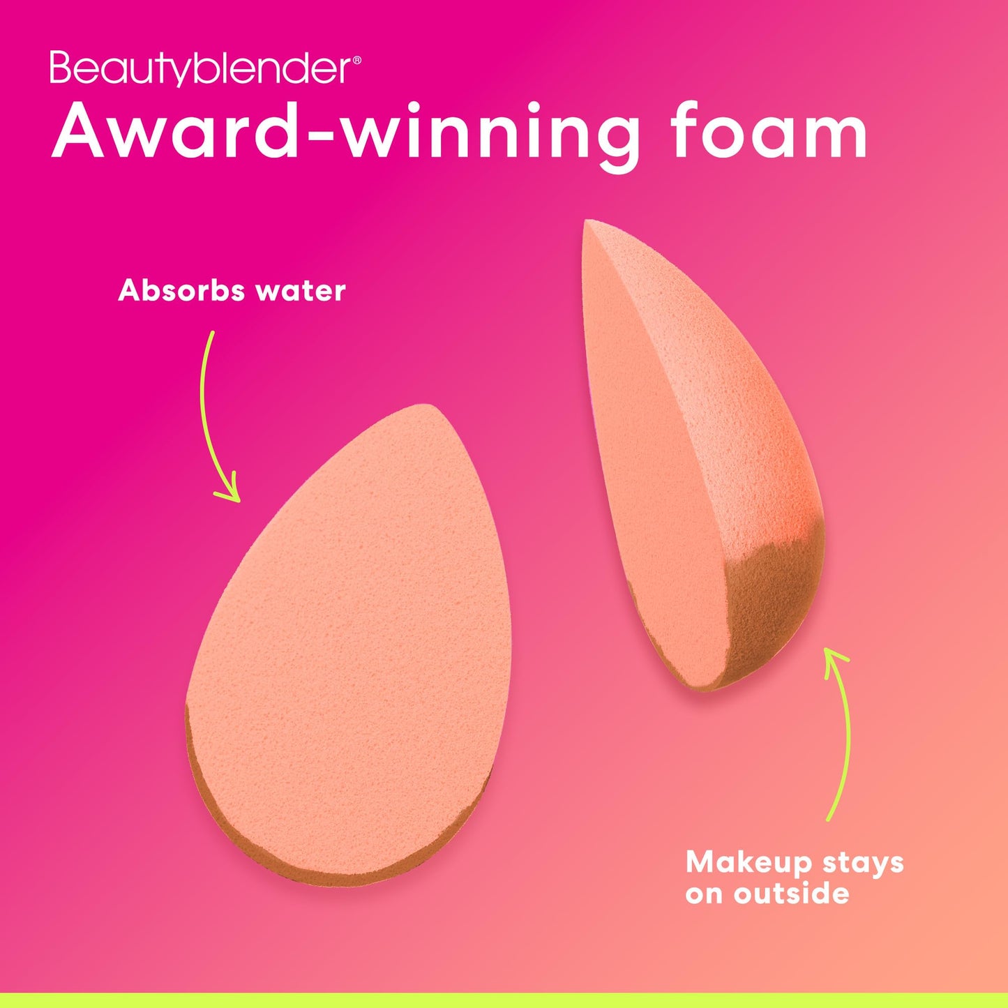 Beautyblender® | Bubble Blender Makeup Sponge | Blend Liquid Foundations, Powders and Creams | Streak Free Application | Vegan, Cruelty Free | Made in USA