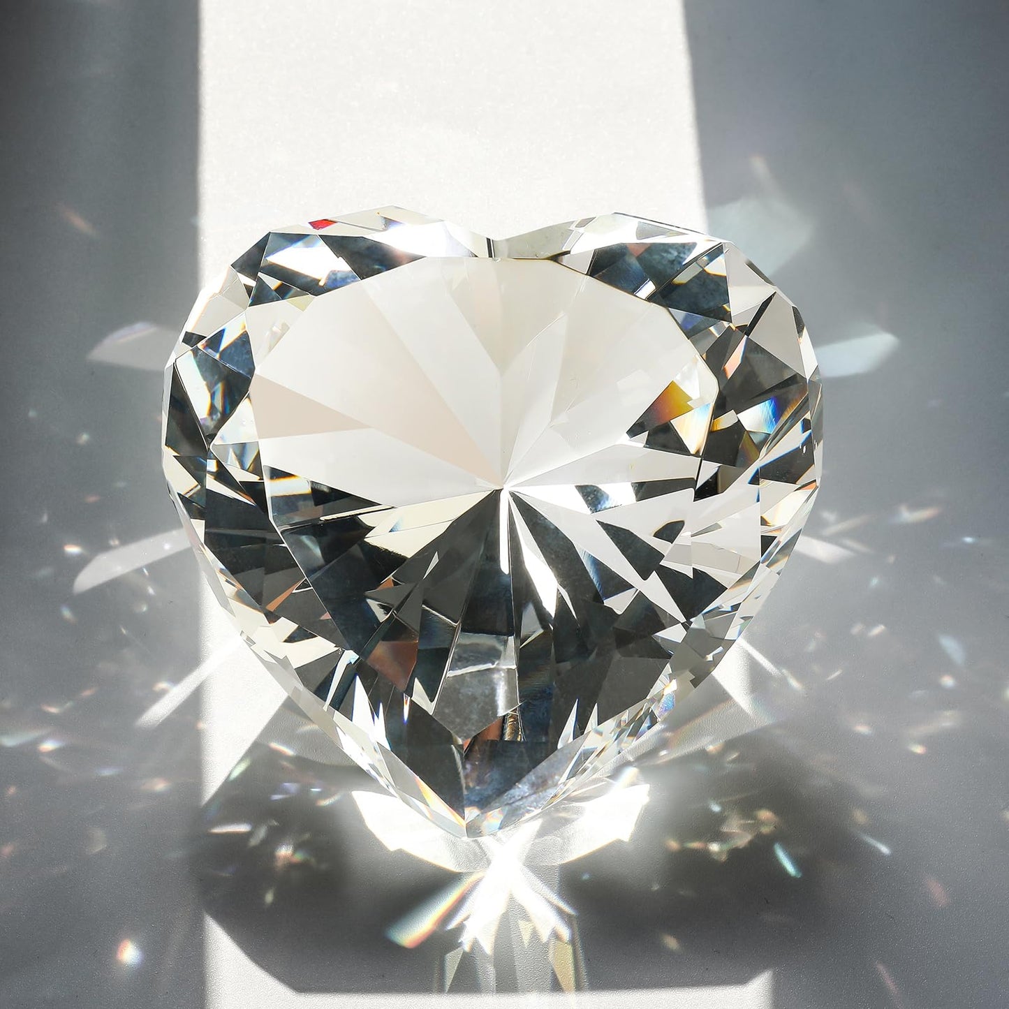 SWTHONY Bundle of 80mm and 90mm Crystal Diamond Paperweight Gems Home Decor