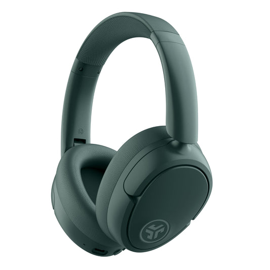JLab JBuds Lux ANC Wireless Headphones, Sage, Hybrid Active Noise Cancelling, Customizable Sound, Spatial Audio Compatible, Premium Over-Ear Bluetooth Headset