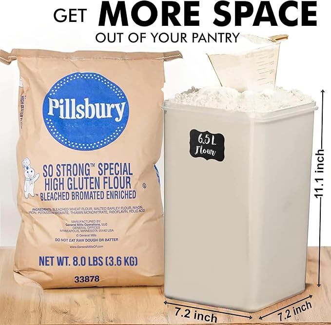 WHITE FEATHER SUPPLIES 2 PC Large Food Storage Containers