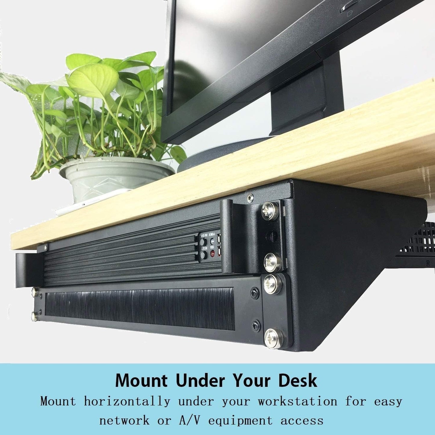 JINGCHENGMEI 2 Pack of 19 Inch 2U Heavy Duty Vertical Wall Mountable Rack and 125 lb Wall Mountable Server Rack (2)