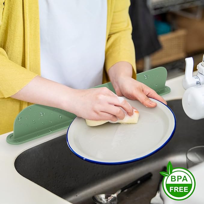 19.29 inch Silicone Sink Splash Guard, Splash Guard