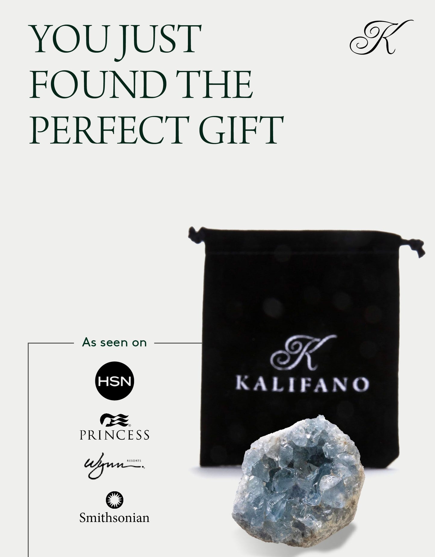 KALIFANO Raw AAA+ Celestite Crystal Cluster Geode - High Energy Natural Celestine Stone - Reiki Wicca Celestita Rock with Healing and Calming Effects (Family Owned and Operated)