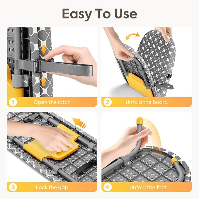 APEXCHASER Foldable Ironing Board, Tabletop Small Iron Board