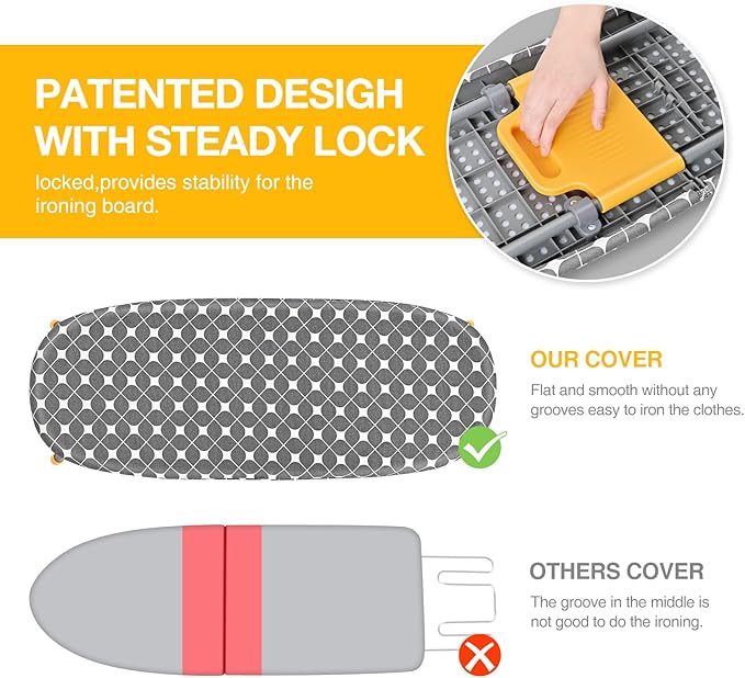 APEXCHASER Foldable Ironing Board, Tabletop Small Iron Board