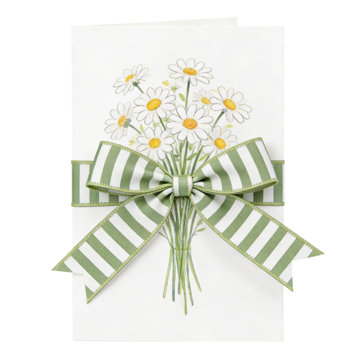 Meseey 2.5 Inch Sage Green White Stripe Wired Ribbon 10 Yards, Farmhouse Striped Wired Edge Ribbon for Wreaths, Gift Wrapping, DIY Crafts, Wedding, Baby Shower & Home Holiday Decoration