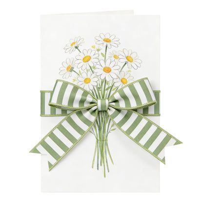 Meseey 2.5 Inch Sage Green White Stripe Wired Ribbon 10 Yards, Farmhouse Striped Wired Edge Ribbon for Wreaths, Gift Wrapping, DIY Crafts, Wedding, Baby Shower & Home Holiday Decoration