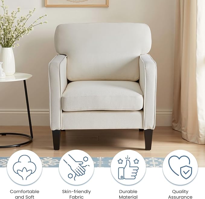 DUMOS Beige Modern Accent Chairs