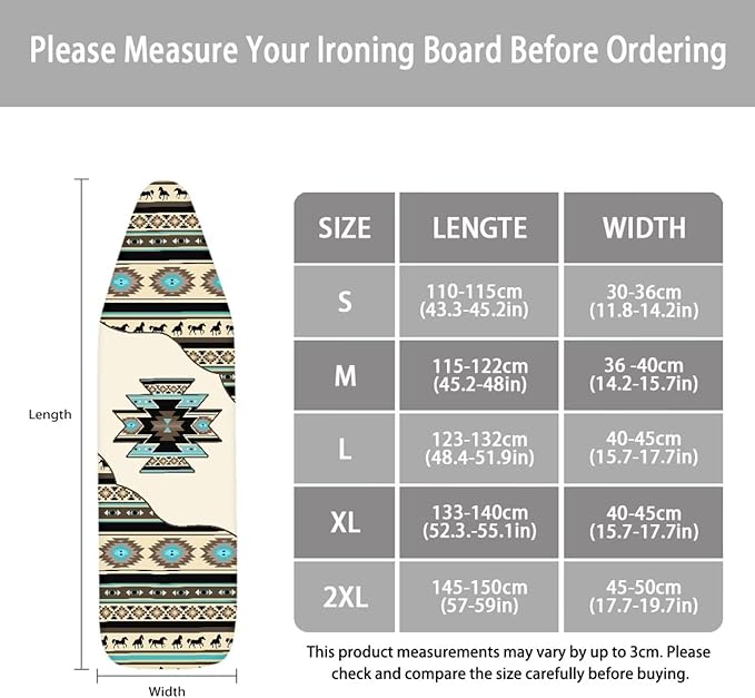 Aztec Ironing Board Cover, Western Ironing Board Cover, Ironing Board Covers