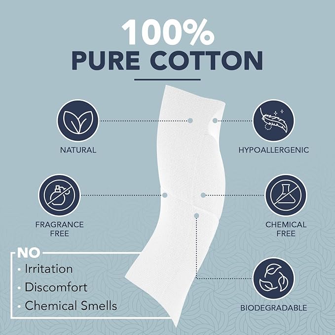 X-Large 100% Pure Cotton Face Towels – 100 Count Extra Large Disposable Wash
