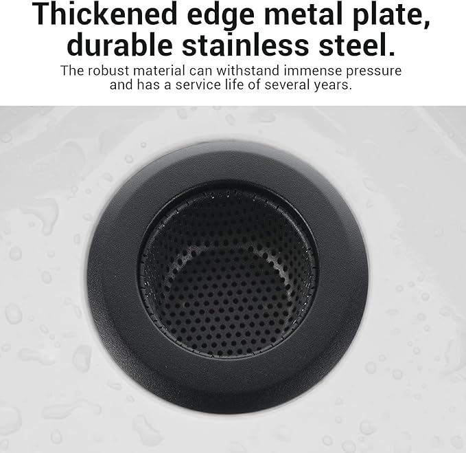 2 PCS Drain Strainer, Sink Strainer, Large Wide Rim 4.5 Inch Diameter