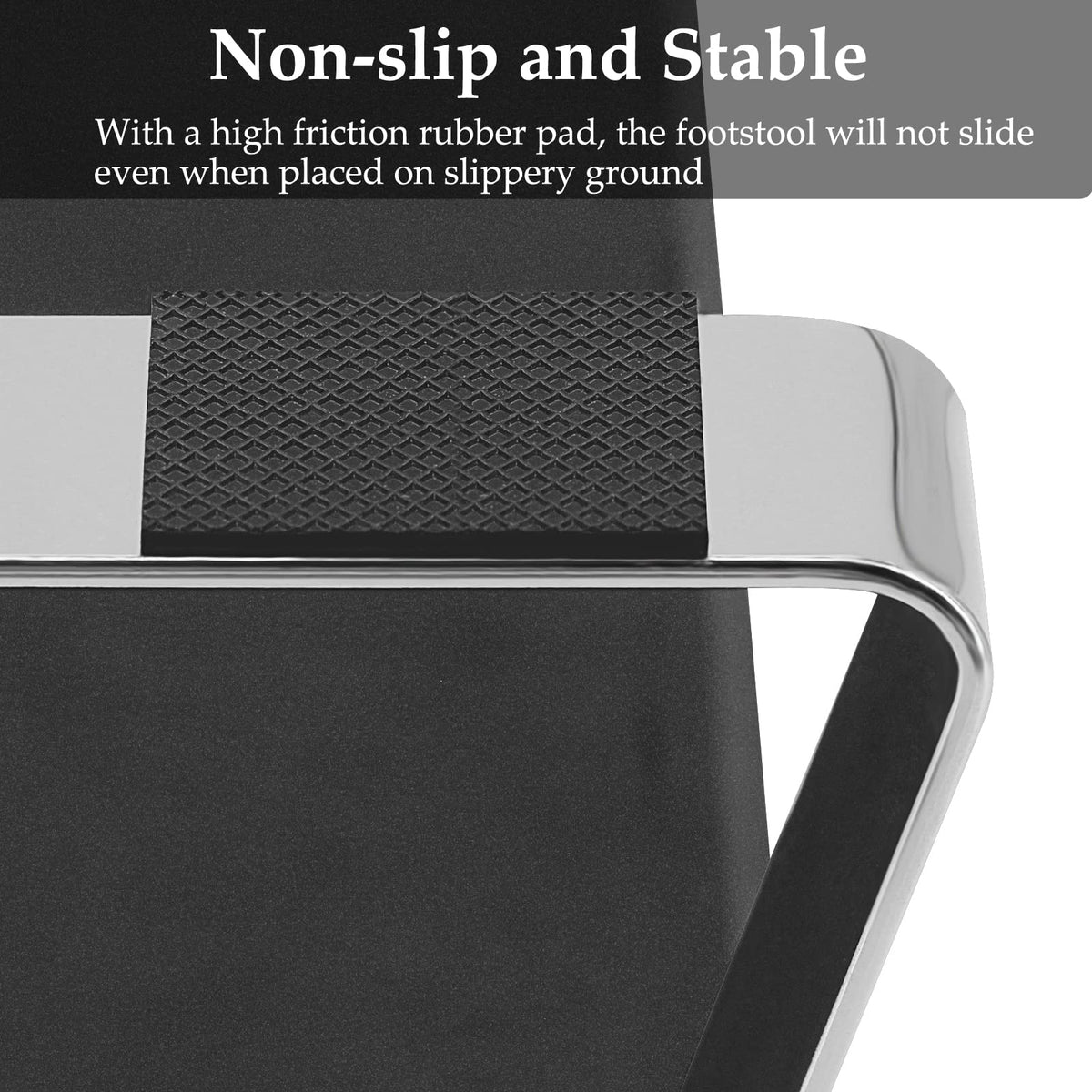 Waterproof Footrest, Upgraded High Elasticity Foot Rest Under Desk Footrest, Ergonomic Foot Rest for Under Desk at Work, Highly Supportive, No Deformation, Black