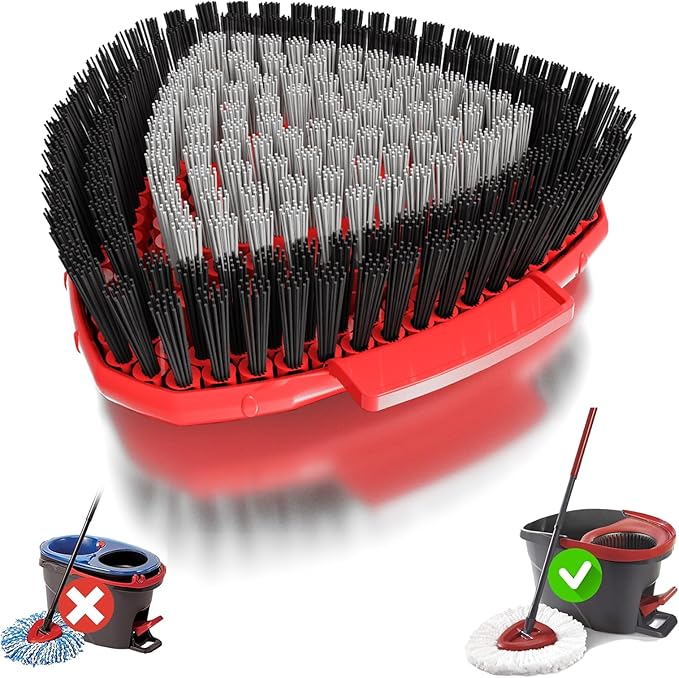Upgraded Spin Mop Replacement Scrub Brush Heads Compatible
