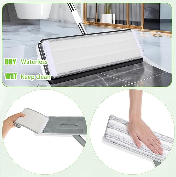 3 Pack Flat Mop Replacement Pad