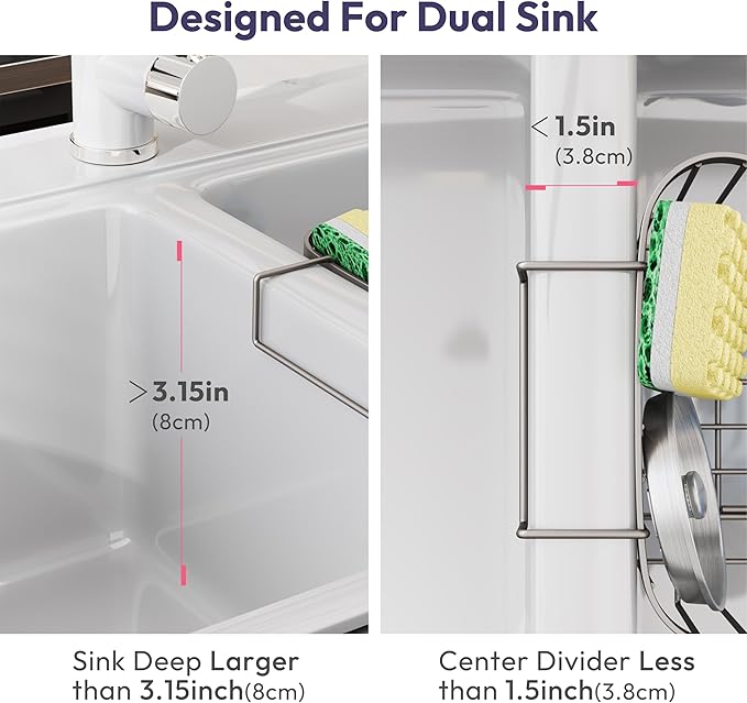 SWTYMIKI Sponge Holder for Kitchen Sink