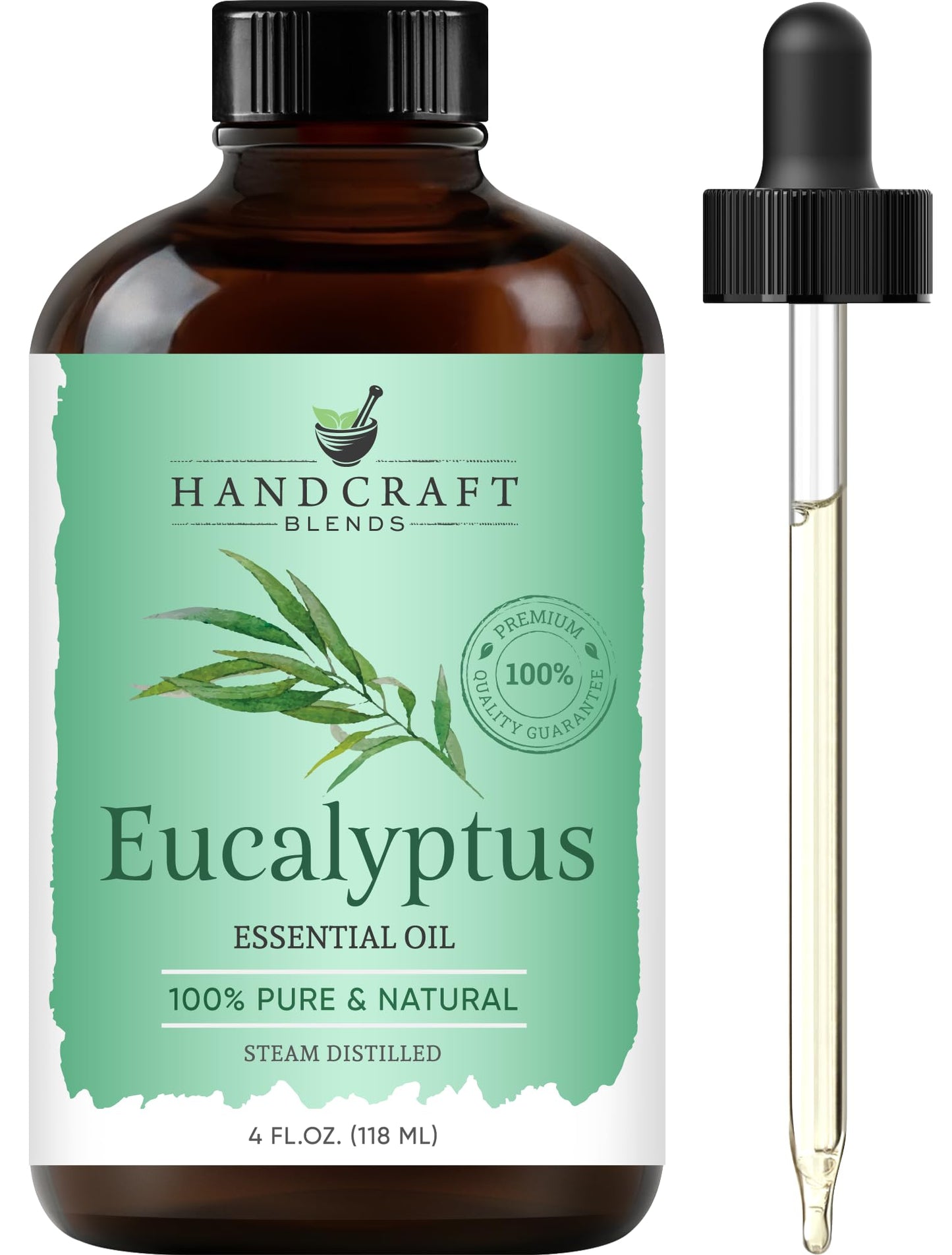 Handcraft Blends Lavender Essential Oil – Huge 4 Fl Oz – 100% Pure and Natural – Premium Grade Essential Oil for Diffuser and Aromatherapy, Skin, Massage, Candle and Soap Making Fragrance