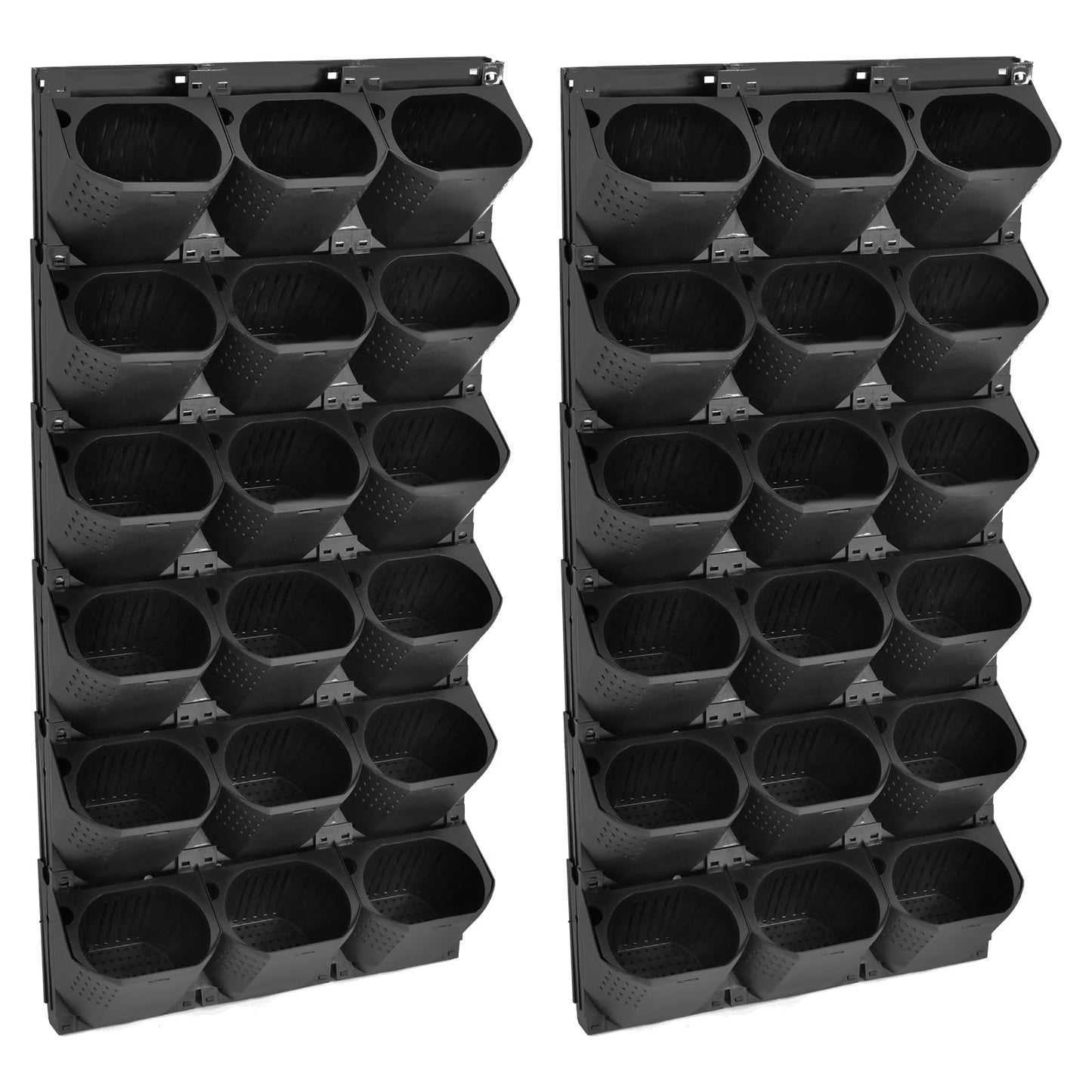 YUYANSHOP Wall Planter, Wall-Mounted Planter with 36 Pots, Wall-Mounted Flower Pot Holder with 36 Non-Woven Fabrics for Gardens, Terraces, Balconies, Patios