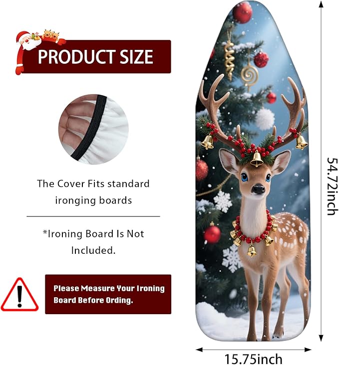 Nuxovilar Ironing Board Covers Winter Deer