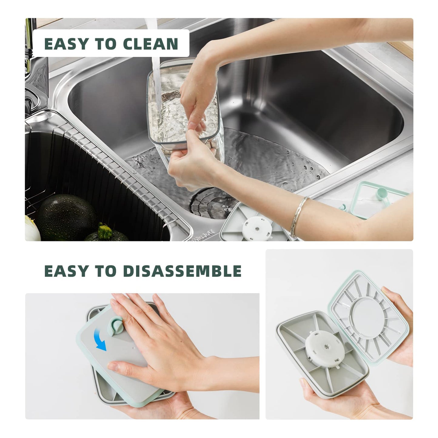 Tourdeus 1700ml Airtight Formula Container Pop Up Milk Powder Container Formula Dispenser, 21OZ, 1.32LB, 600g, Brown