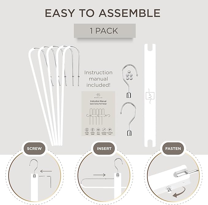 MORALVE Pants Hangers Space Saving