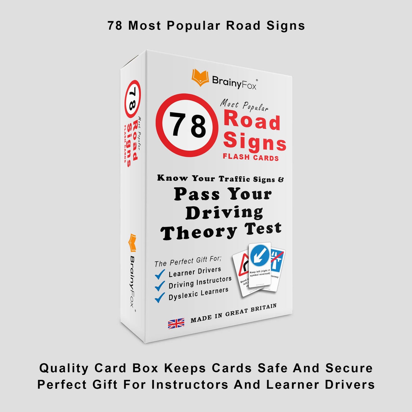 2025 Driving Theory Test Kit: Includes The Official Highway Code 2025 Book UK, Know Your Traffic Signs Book & 78 Road Signs Flash Cards. 16th, 17th, 18th Birthday Gifts for Teenagers Girls & Boys