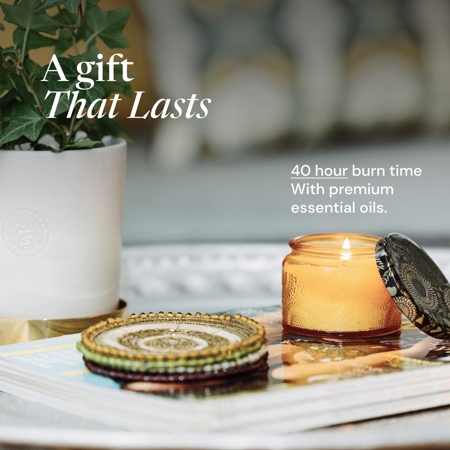 Birthday Gifts for Women Scented Candle Gift Set - Soy Wax Birthday Box in Purple with Ribbon - 40+ Hour Long-Burning Cruelty-Free Candles & Sachets - Gifts for Her & Mum