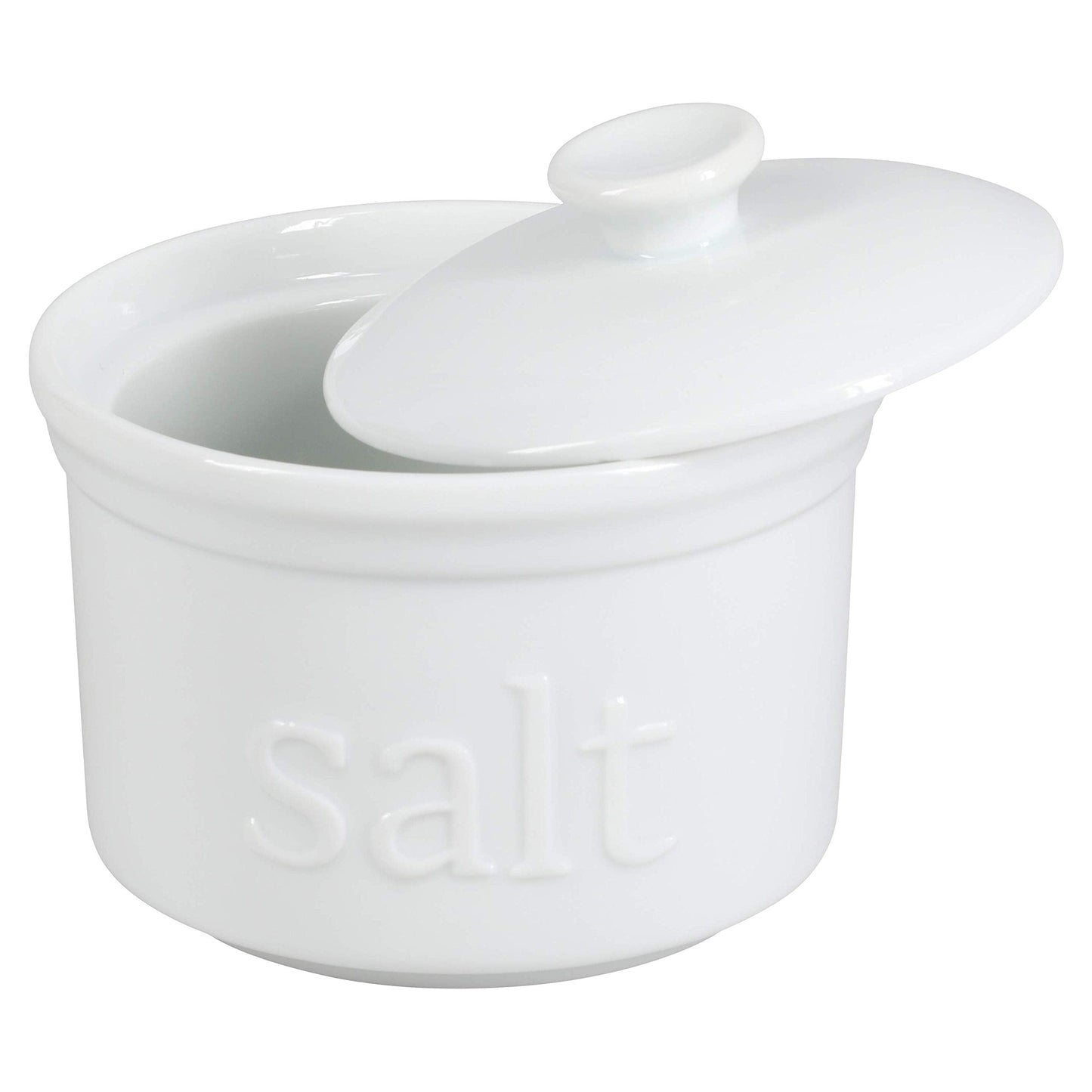 BIA Cordon Bleu 10-Ounce Salt Box with Lid, White
