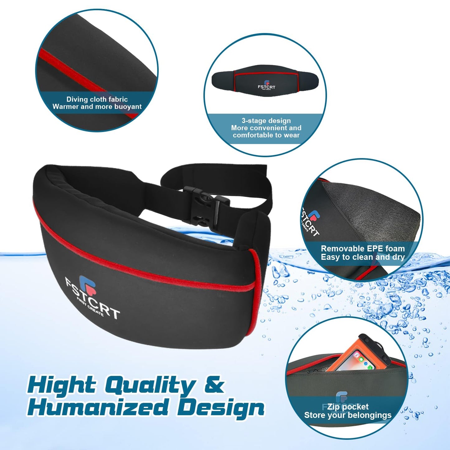 Swim Belts for Adults, Flotation Belt, Water Aerobics Belt, Swimming Belts for Exercise, Pool Exercise Equipment for Woman and Man, Water Aerobic Equipment