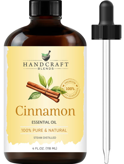Handcraft Blends Lavender Essential Oil – Huge 4 Fl Oz – 100% Pure and Natural – Premium Grade Essential Oil for Diffuser and Aromatherapy, Skin, Massage, Candle and Soap Making Fragrance