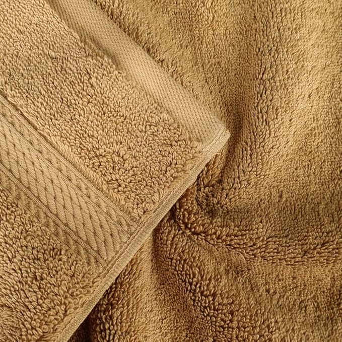 SUPERIOR Egyptian Cotton Pile Hand Towel Set of 4, Ultra Soft Luxury Towels