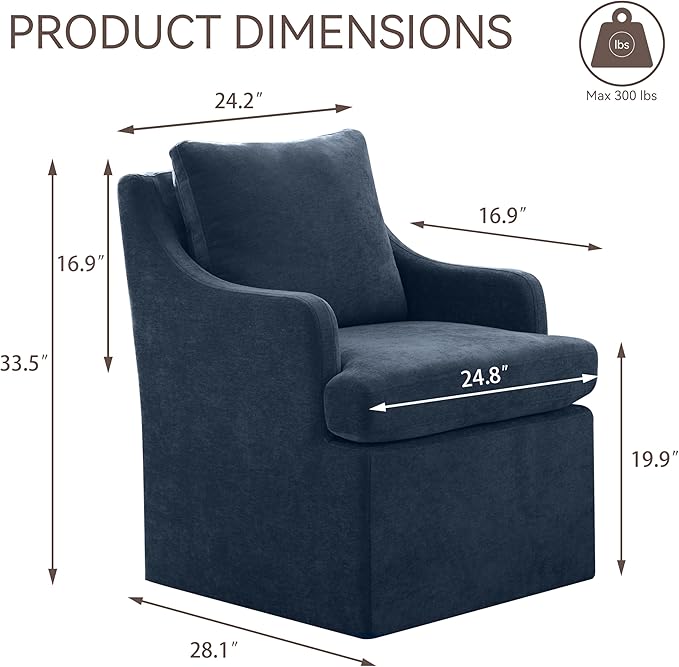 VKNOW Upholstered Dining Chairs Set of 2, Modern Kitchen Chairs Dinner Chairs